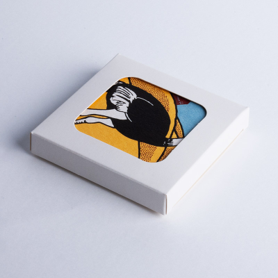 Displaybox für quadratische Bierdeckel
